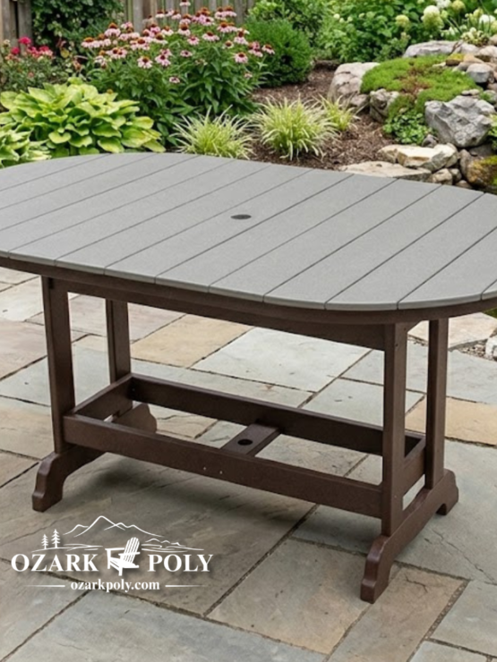 6’ Counter Height Oval Table