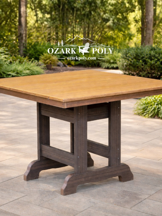 Poly English Square Dining Height Table