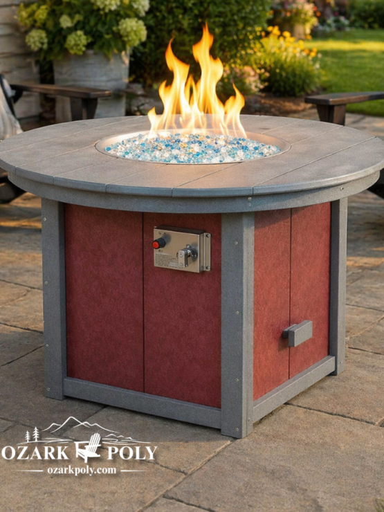 Poly Round Fire Table