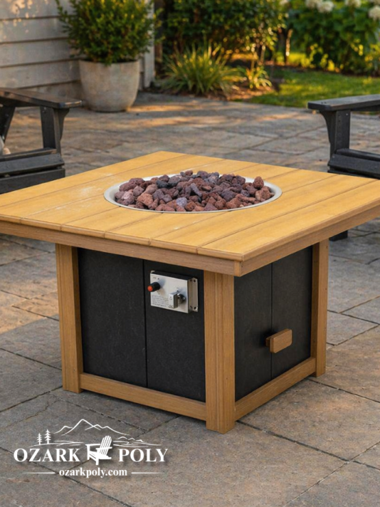 Poly Square Fire Table